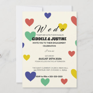 Aurora Amore Love's Radiant Dance in Golden Hues Invitation