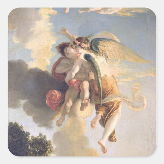 Aurora Ascending the Heavens Square Sticker (Front)