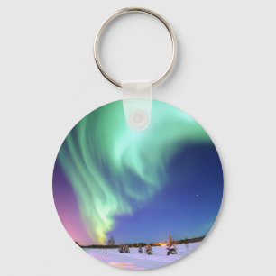 Aurora at Bear Lake. Key Ring