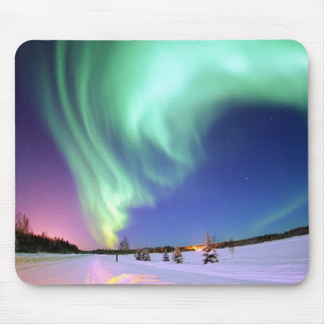 Aurora at Bear Lake. Mouse Pad (Front)