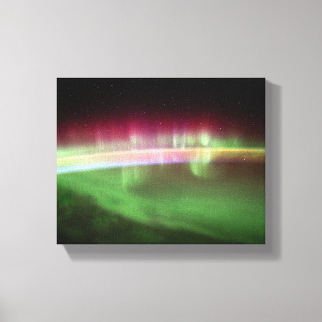 Aurora Australis - International Space Station Canvas Print (Front)