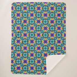 Aurora Blossom Tapestry  Sherpa Blanket