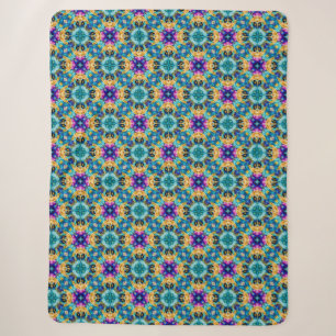 Aurora Blossom Tapestry Sherpa Blanket