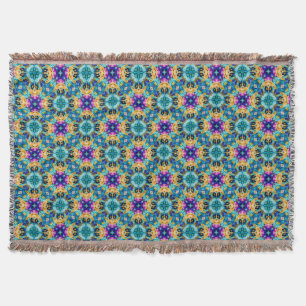 Aurora Blossom Tapestry Throw Blanket