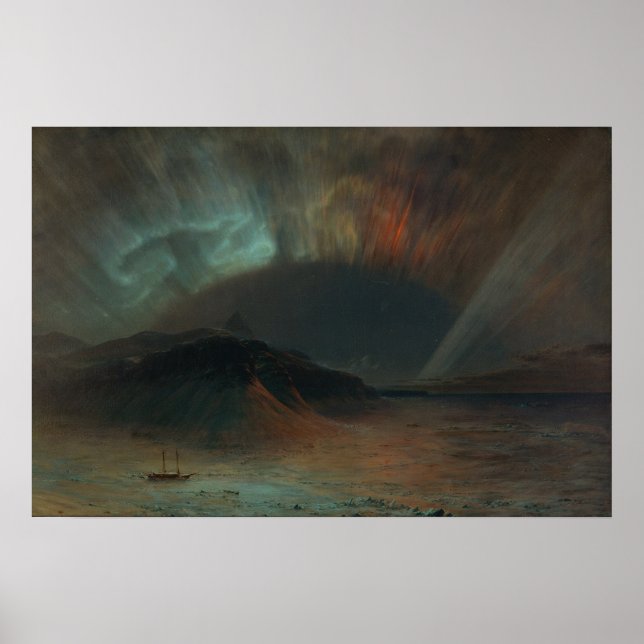 Aurora Borealis[1865] by Frederic Edwin Church Poster (Front)