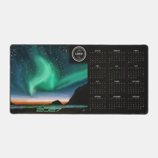 Aurora Borealis - 2027 Business Calendar Desk Mat