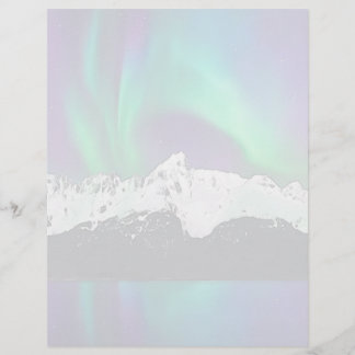 Aurora Borealis - 8.5" x 11" Stationery Sheet
