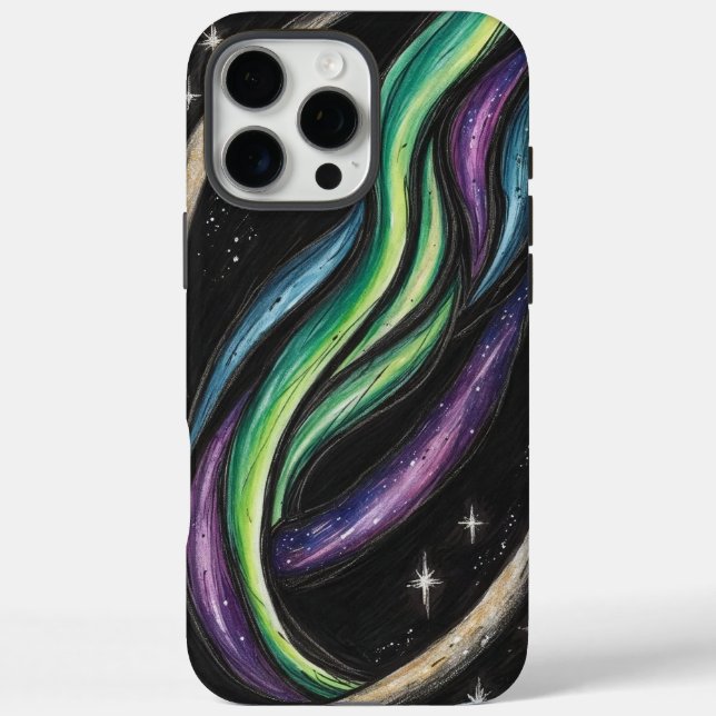 Aurora Borealis Abstract Phone Case  (Back)