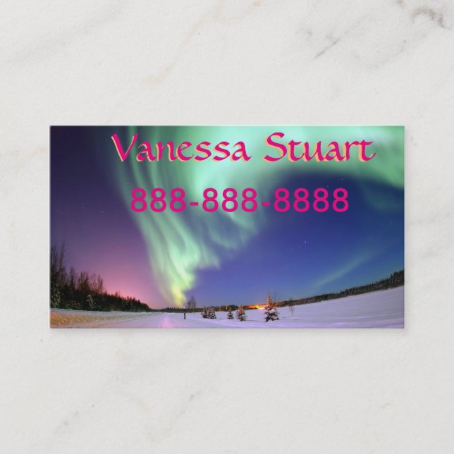 Aurora Borealis Business Card (Front)