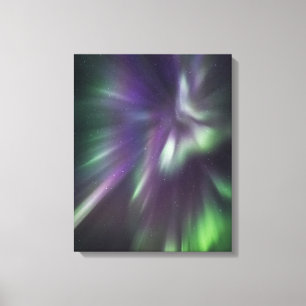 Aurora borealis canvas print