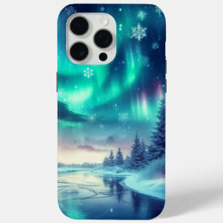 aurora borealis/Christmas/Winter iPhone 15 Pro Max Case