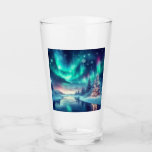 aurora borealis/Christmas/Winter Glass<br><div class="desc">hint of Christmas</div>