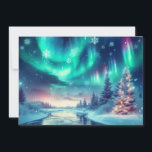 aurora borealis/Christmas/Winter Holiday Card<br><div class="desc">hint of Christmas</div>