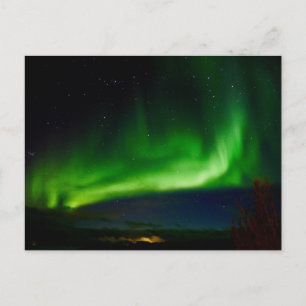 Aurora Borealis Colours The Night Sky Postcard