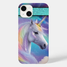 Aurora Borealis Fantasy Rainbow Glitter Unicorn