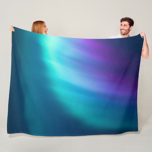 aurora borealis fleece blanket (In Situ)