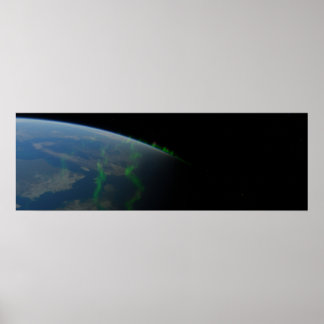 Aurora Borealis from Space Poster