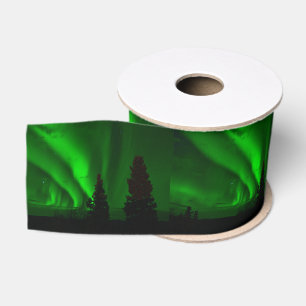 aurora-borealis green grosgrain ribbon