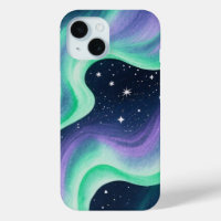 Aurora Borealis, Green & Purple pattern