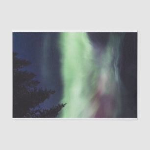 Aurora borealis in Finnish Lapland Tissue Paper