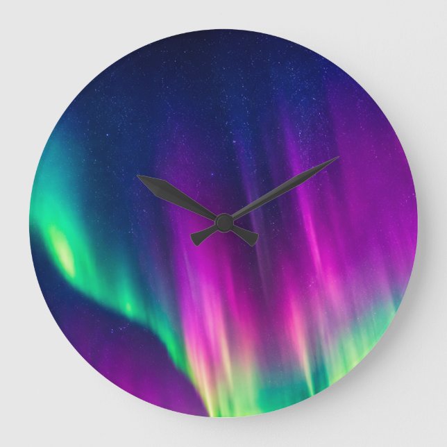 Aurora Borealis Large Clock (Front)