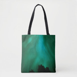 Aurora Borealis Nighttime   Ontario, Canada Tote Bag