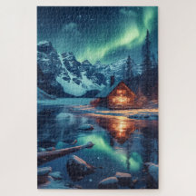 Aurora Borealis Nordic Night Nature Landscape