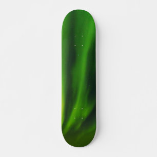Aurora Borealis Norther Lights Alaska Sky Green Skateboard