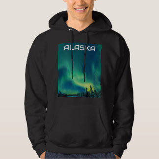 Aurora Borealis Northern lights Alaska sky night H Hoodie