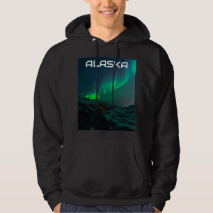 Aurora Borealis Northern lights Alaska sky night Hoodie