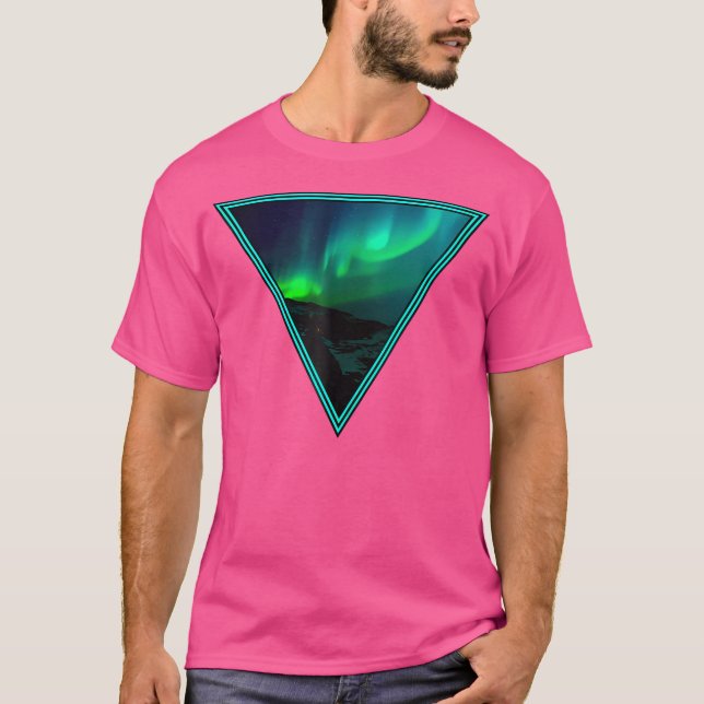 Aurora Borealis Northern Lights Astronomy T-Shirt (Front)