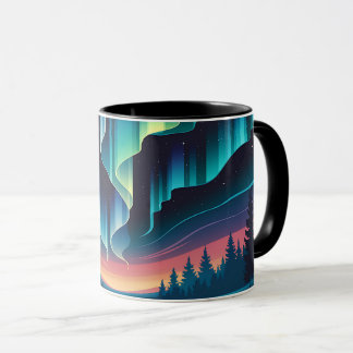 Aurora Borealis Northern Lights Coffee Mug | Fores
