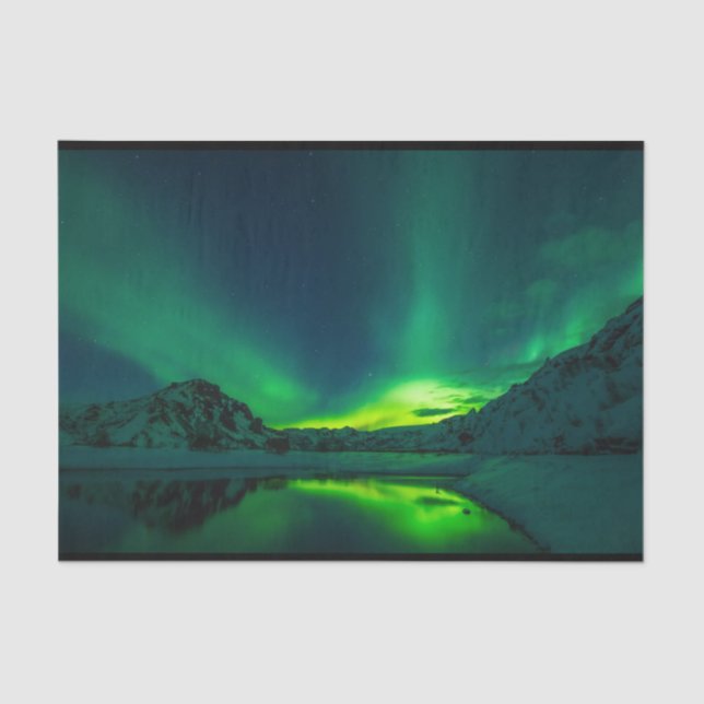 Aurora Borealis Northern Lights Decoupage  Tissue Paper (Front)