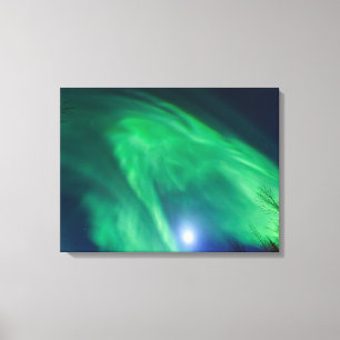 Aurora Borealis Northern Lights   Fairbanks Canvas Print