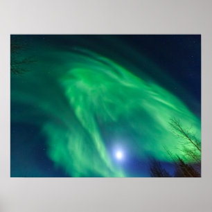 Aurora Borealis Northern Lights Fairbanks Poster