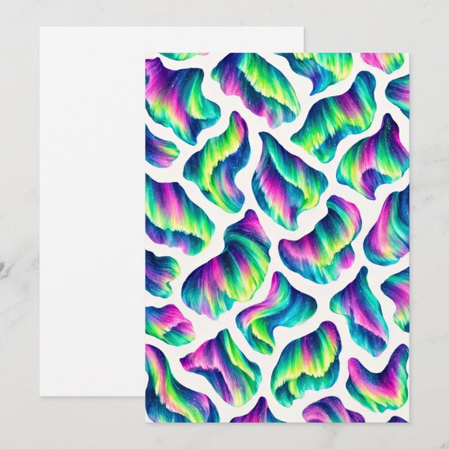 Aurora Borealis Northern Lights Invitation (Front/Back)