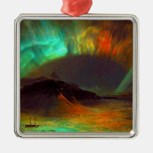 Aurora Borealis - Northern Lights Metal Tree Decoration