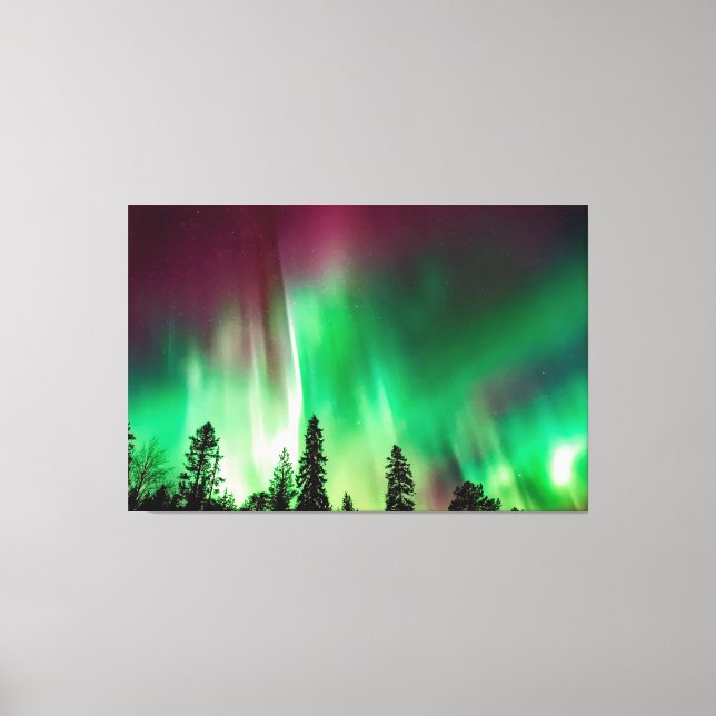 Aurora borealis northern lights placemat canvas print (Front)