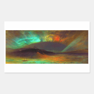 Aurora Borealis, Northern Lights Rectangular Sticker