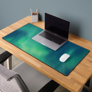 Aurora Borealis Northern Lights Sky Winter  Desk Mat