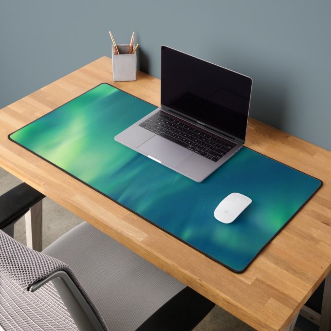 Aurora Borealis Northern Lights Sky Winter  Desk Mat (Office 2)