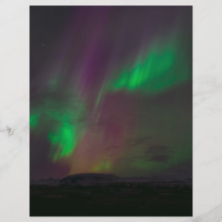 Aurora Borealis Northern Lights Trees Nature Lands