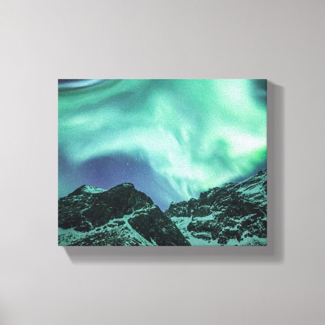 Aurora Borealis Norway Canvas Print (Front)
