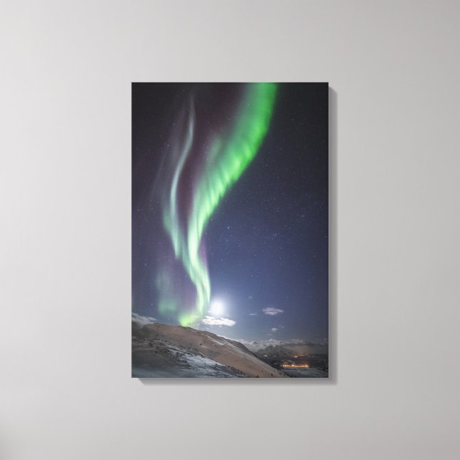 Aurora Borealis Norway Canvas Print (Front)
