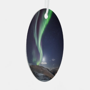 Aurora Borealis Norway Metal Tree Decoration