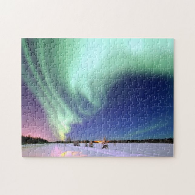 Aurora Borealis over Alaska   Jigsaw Puzzle (Horizontal)