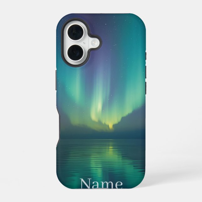 Aurora Borealis Phone Case – Personalised Night Sk (Back)