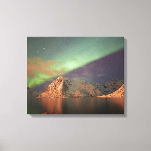 Aurora Borealis, Polar Lights Canvas Print (Front)
