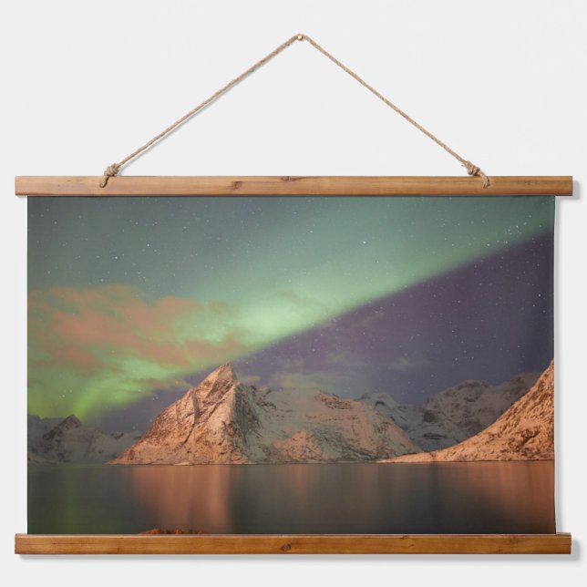 Aurora Borealis, Polar Lights Hanging Tapestry (Front)