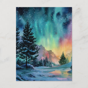 Aurora Borealis Postcard